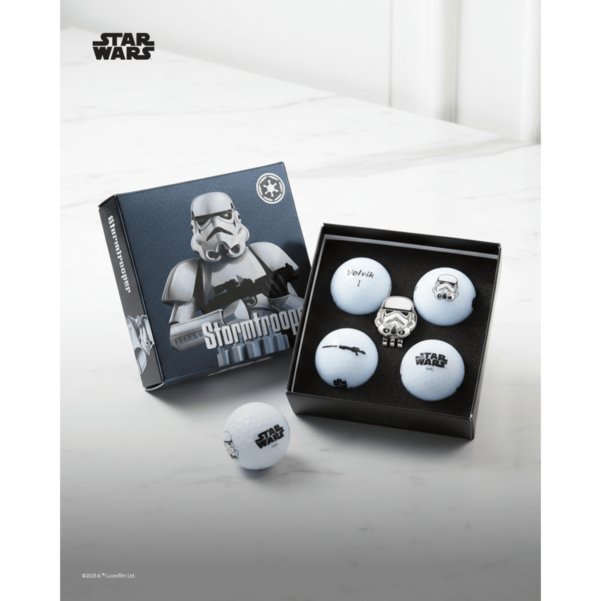 Volvik Vivid Soft Star Wars - 4 Balls with Ball Marker