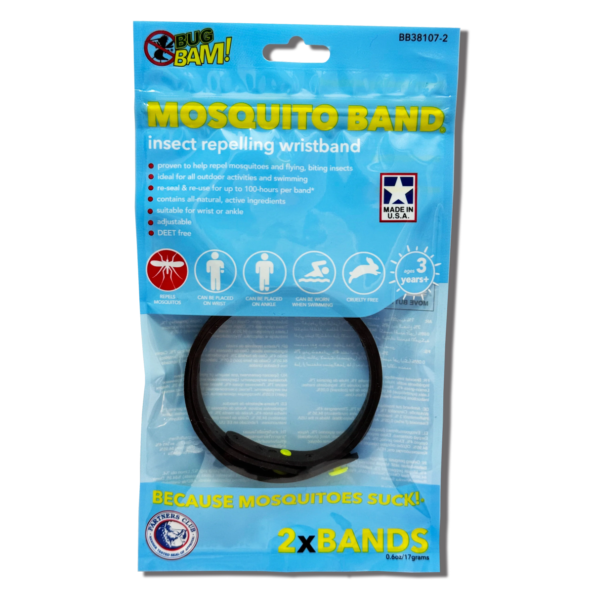 Bug Bam Mosquito Band Bracelet 2-Pack