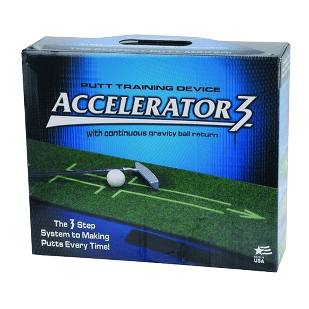 The Accelerator 3 Golf Putting Mat