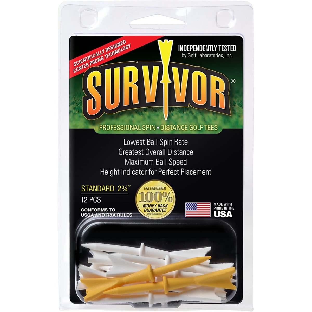 Survivor Tees - 2 3/4" - 12 Pack