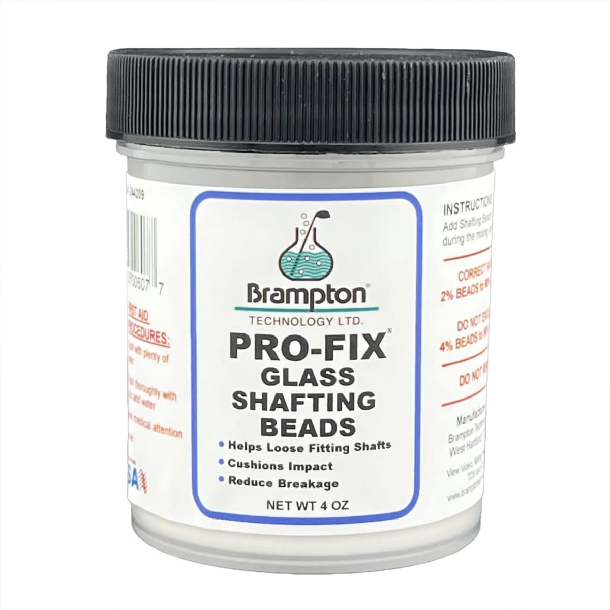 Brampton PRO-FIX Glass Shafting Beads - 4oz