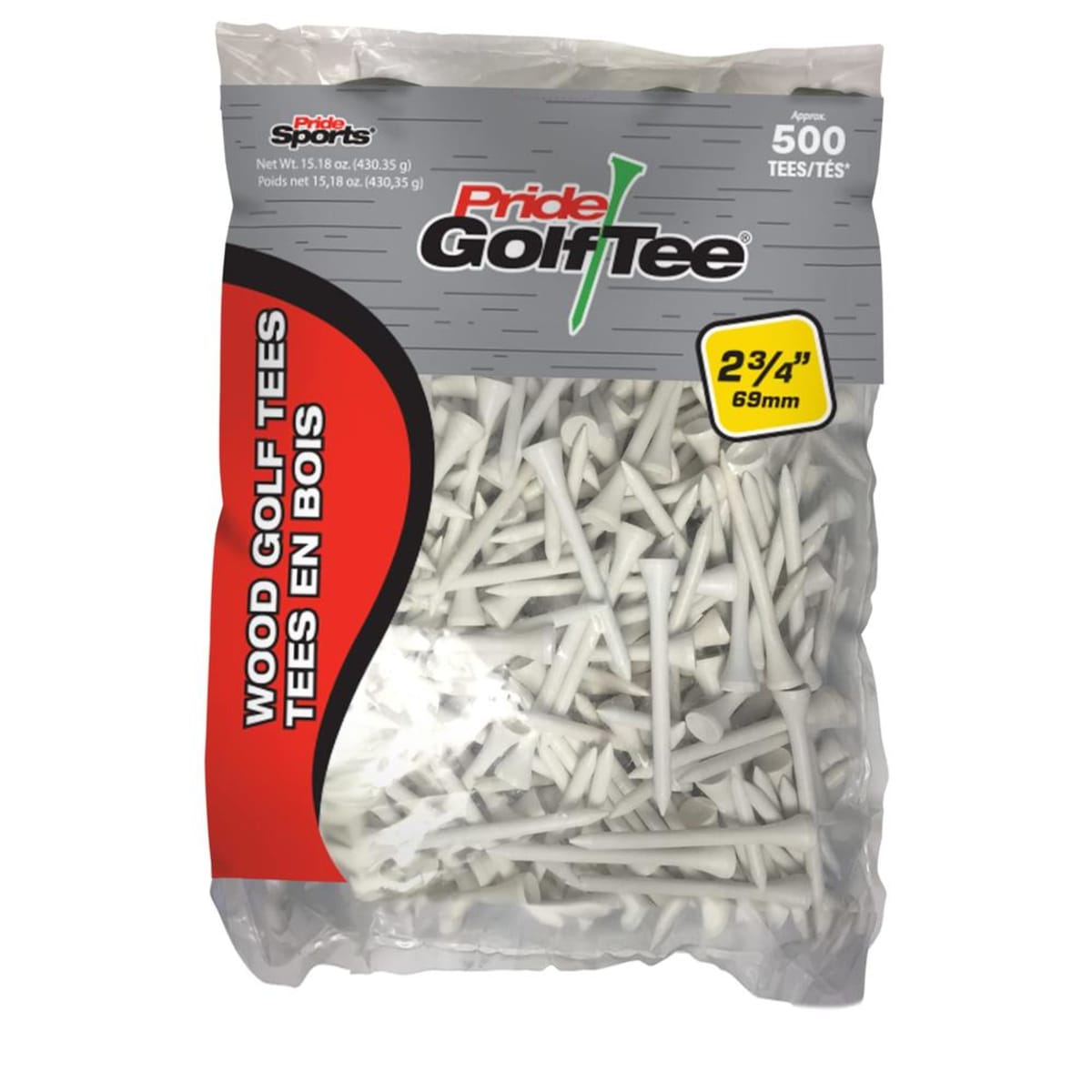 Pride Tees - 2 3/4" - 500 Pack