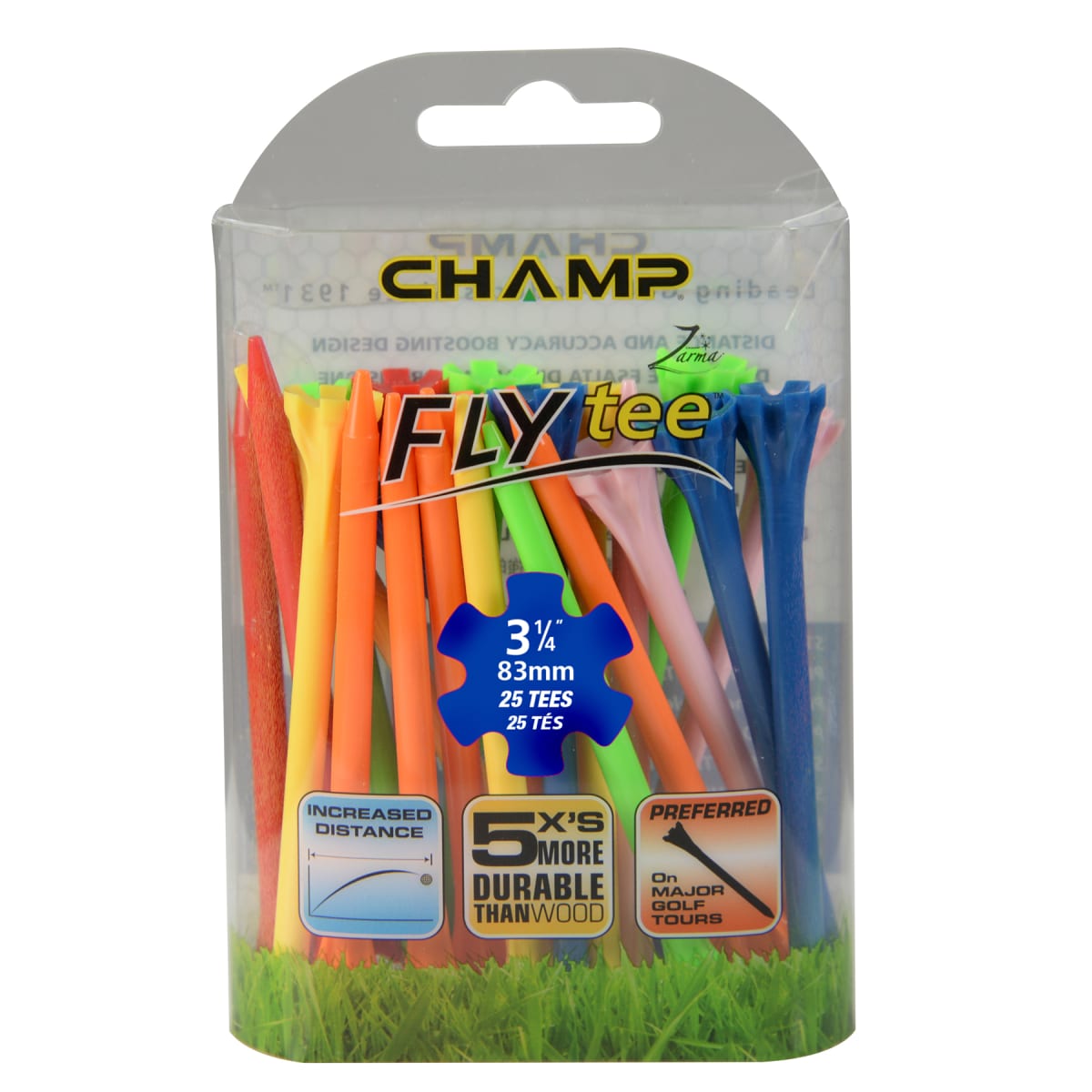 Champ Zarma FLYtee - 3 1/4" - 25 Pack