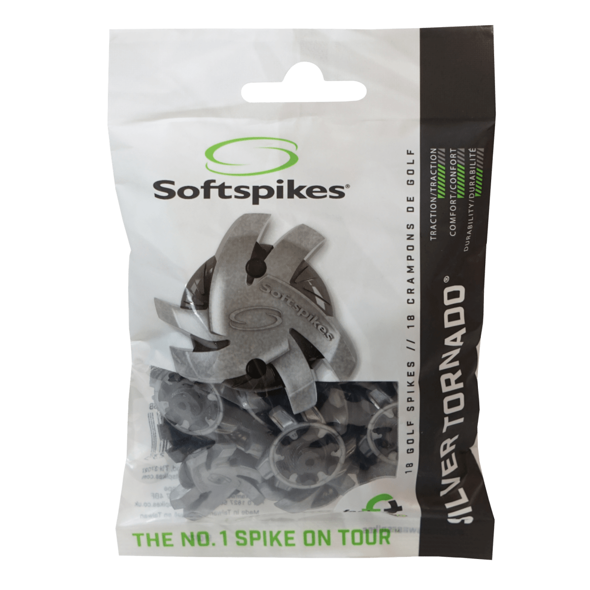 Softspikes Silver Tornado Cleats - Fast Twist 3.0