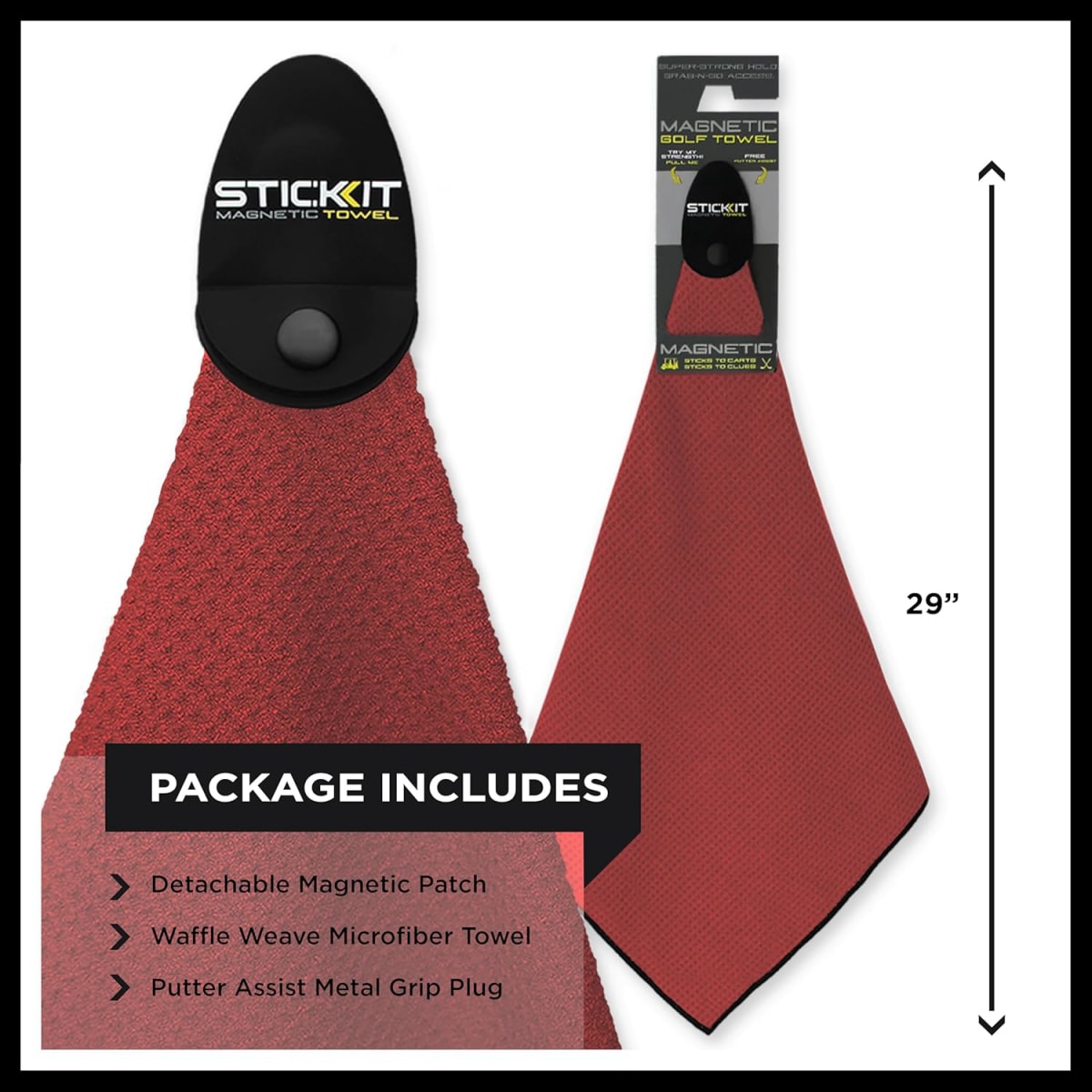STICKIT Magnetic Golf Towel