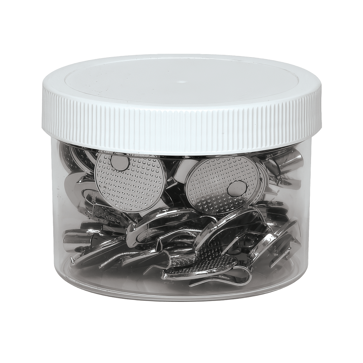 EverGolf Round Hat Clips - 50 Count Jar