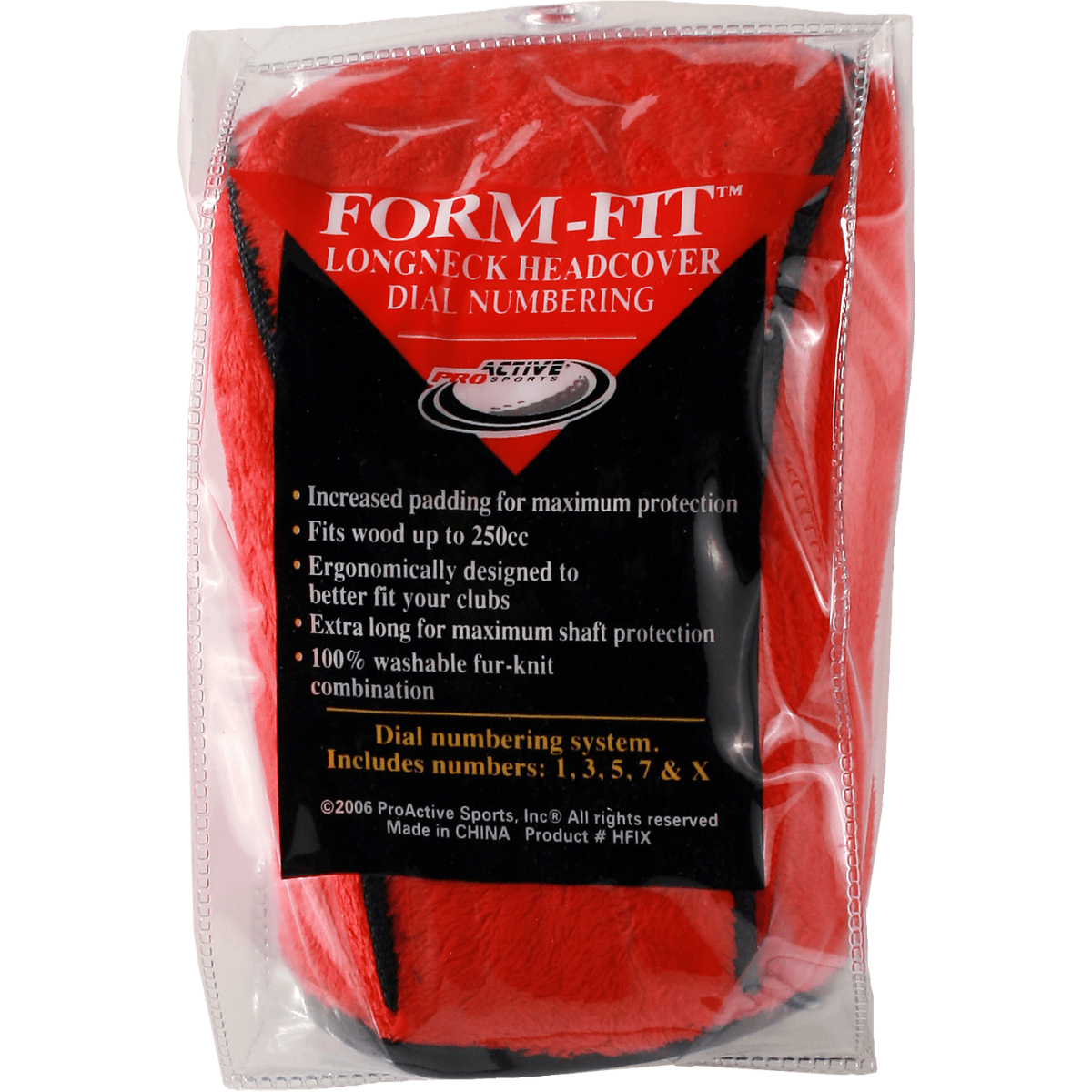 ProActive Sports Form Fit Headcover - 250cc Fairway