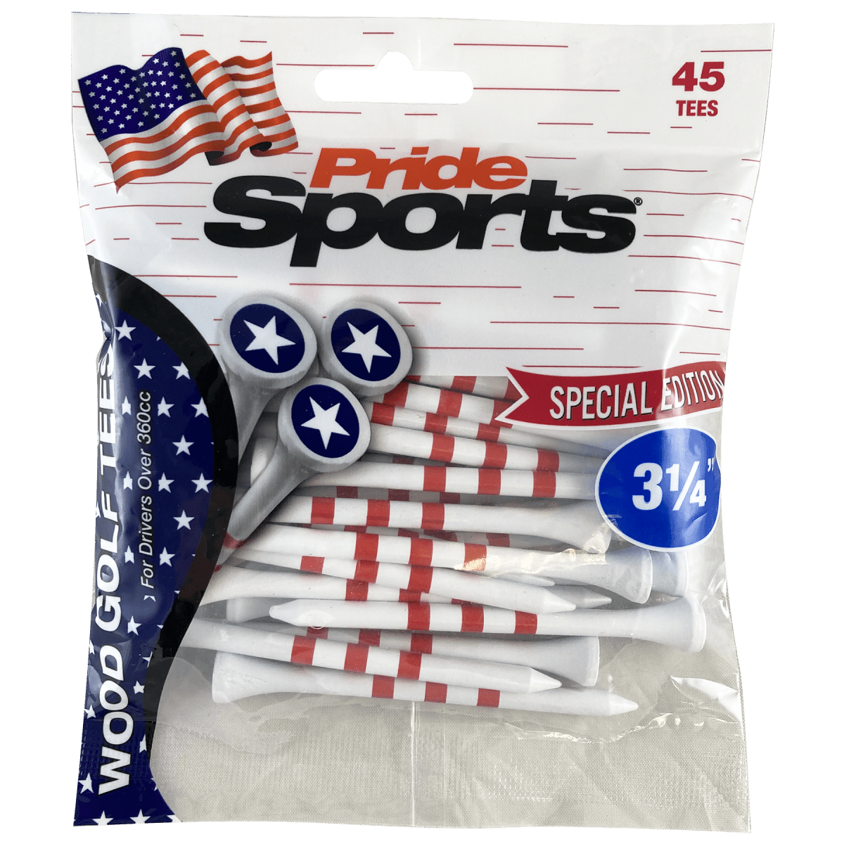 Pride Novelty Tees - 3 1/4" - 45 Pack