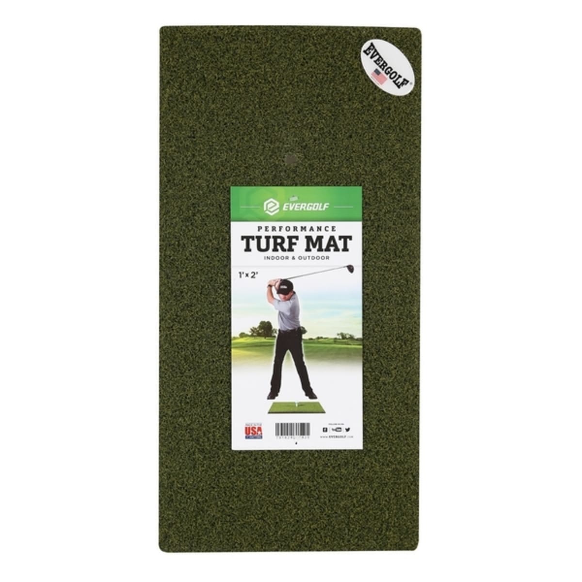 EverGolf Residential Gold Hitting Mat - 1' x 2'