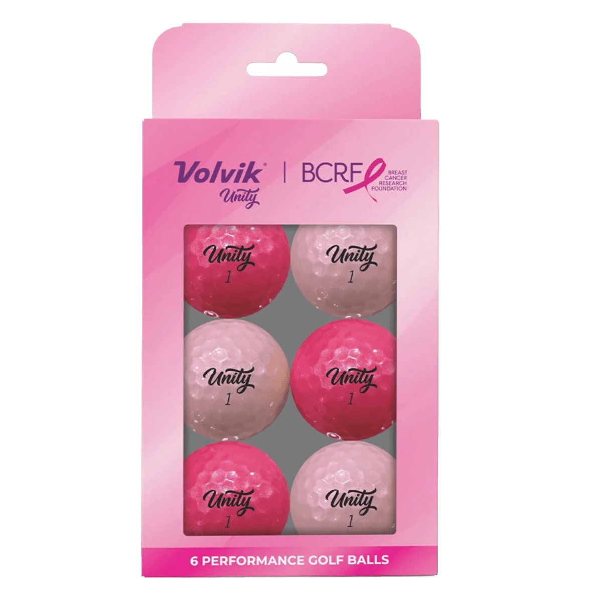 Volvik BCRF Unity Pink - 6 Balls