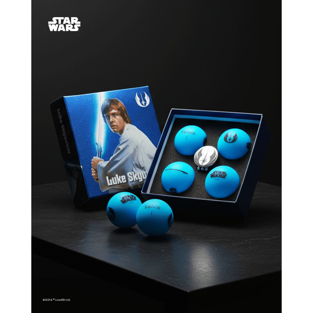 Volvik Vivid Soft Star Wars - 4 Balls with Ball Marker