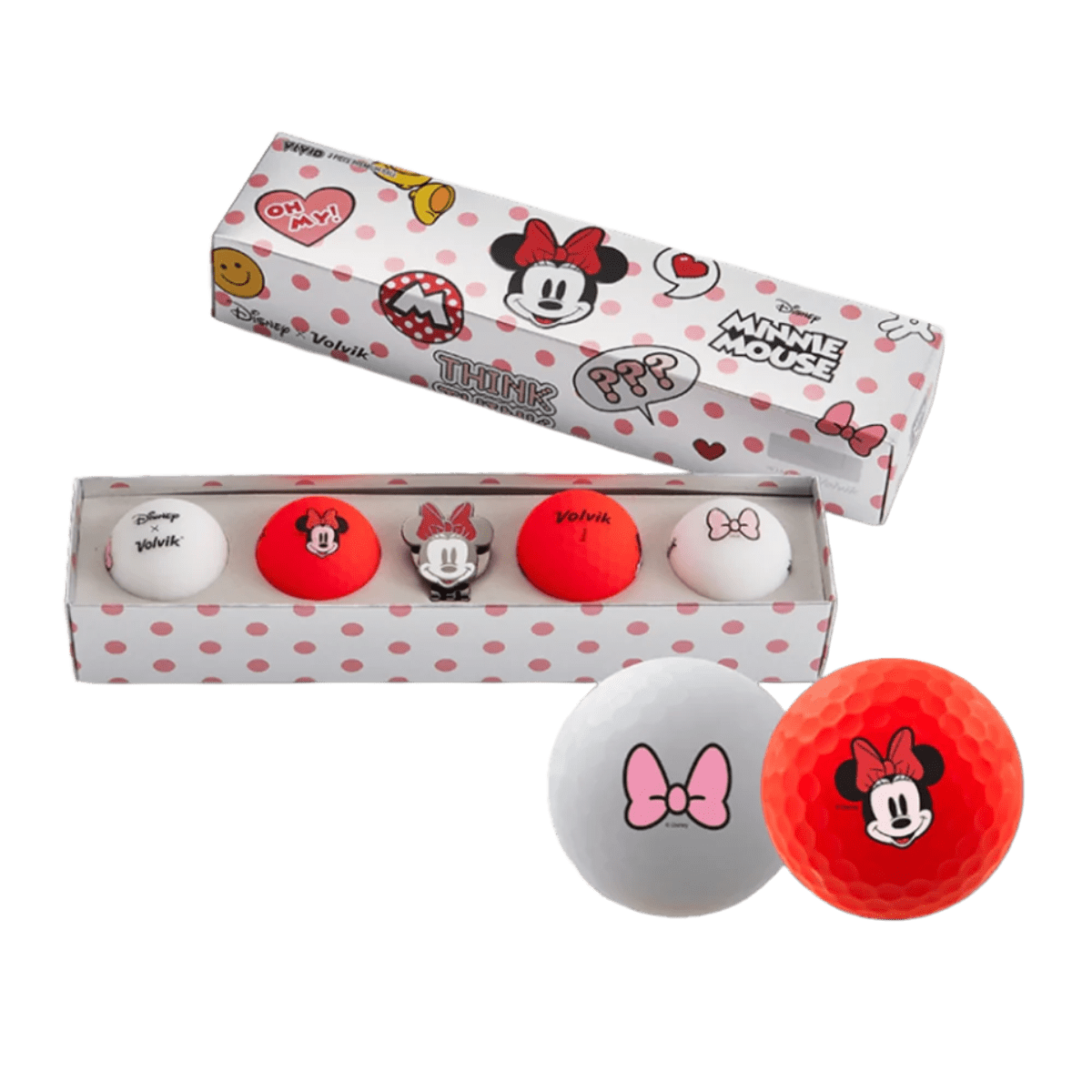 Volvik Vivid Disney Series - 4 Balls with Ball Marker