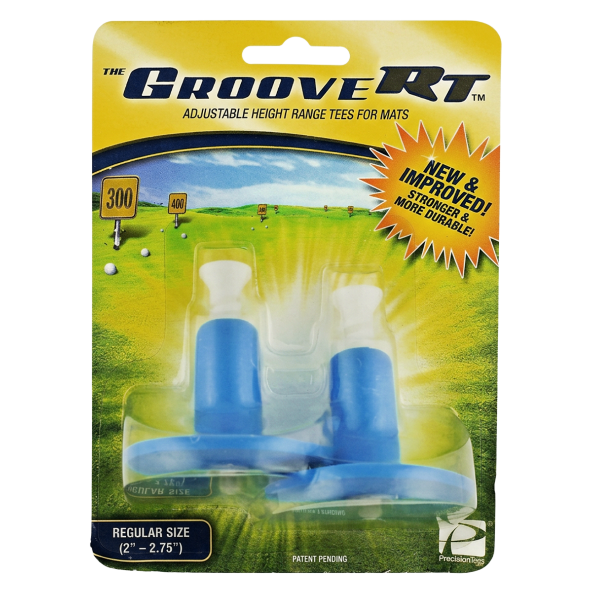 Groove RT Adjustable Height Range Mat Tees - Regular - 2 Pack - Blue