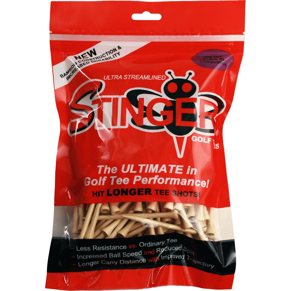 Stinger Tees - 3" Pro XL Competition - 200 Pack