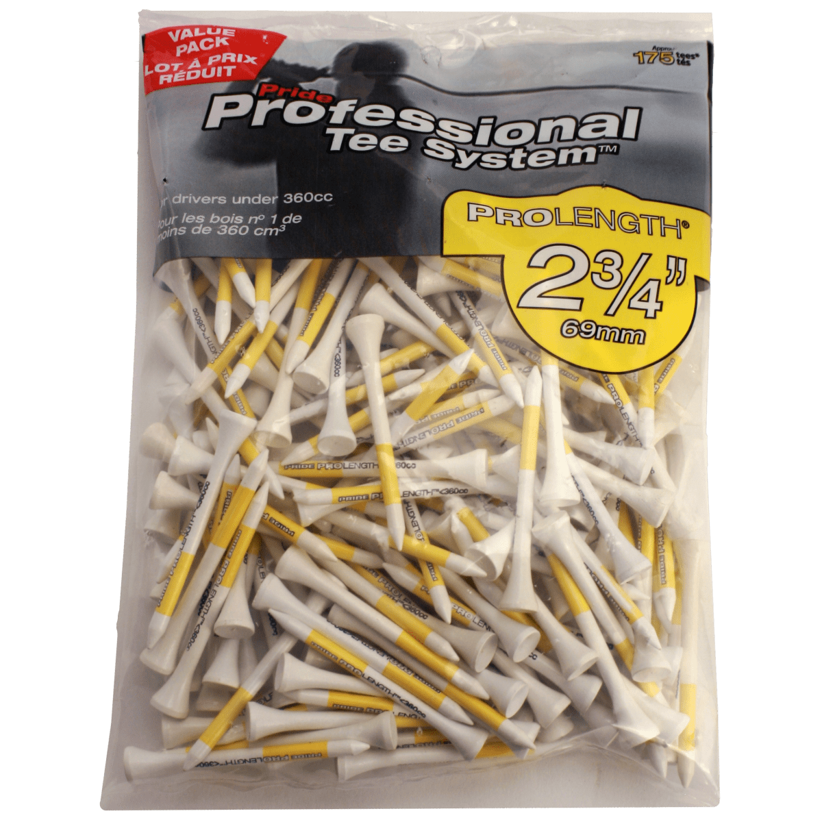 Pride PTS ProLength Tees - 2 3/4" - 175 Count