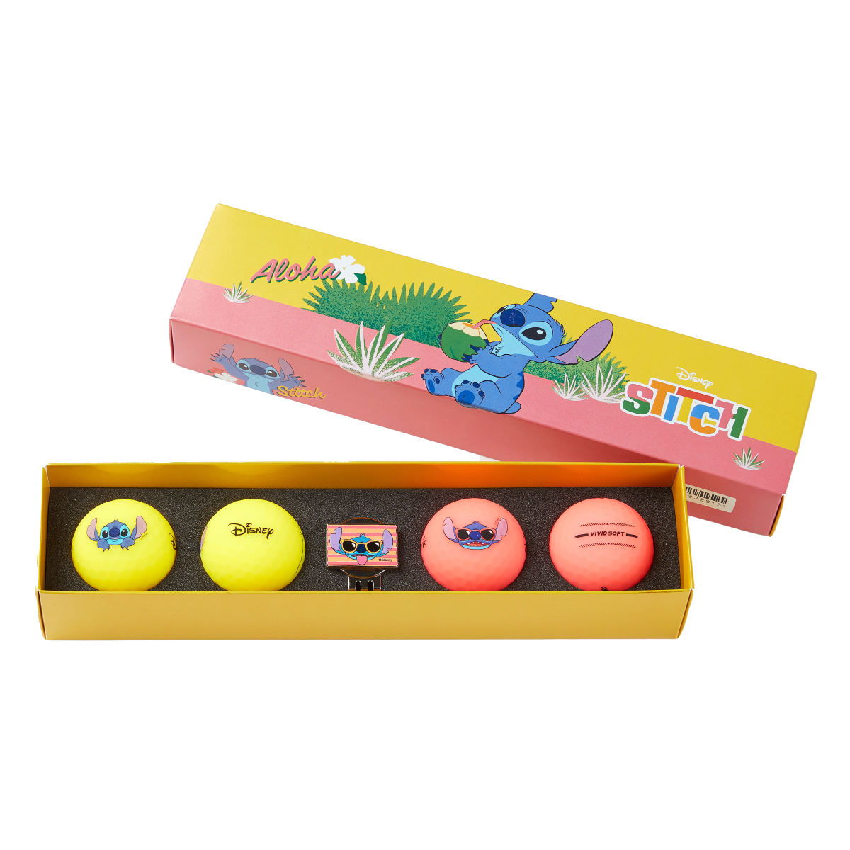 Volvik Vivid Soft Disney Series - 4 Balls with Ball Marker