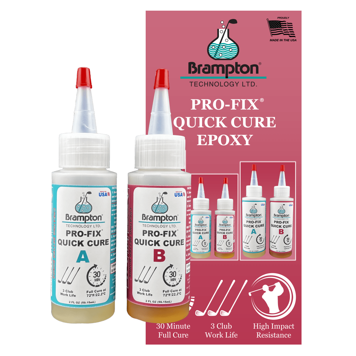 Brampton Pro-Fix Quick Cure Epoxy - Part A & B