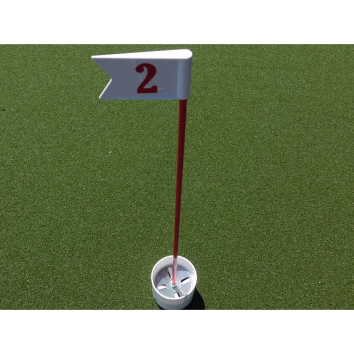 Numbered Practice Green Pennant - Red/White