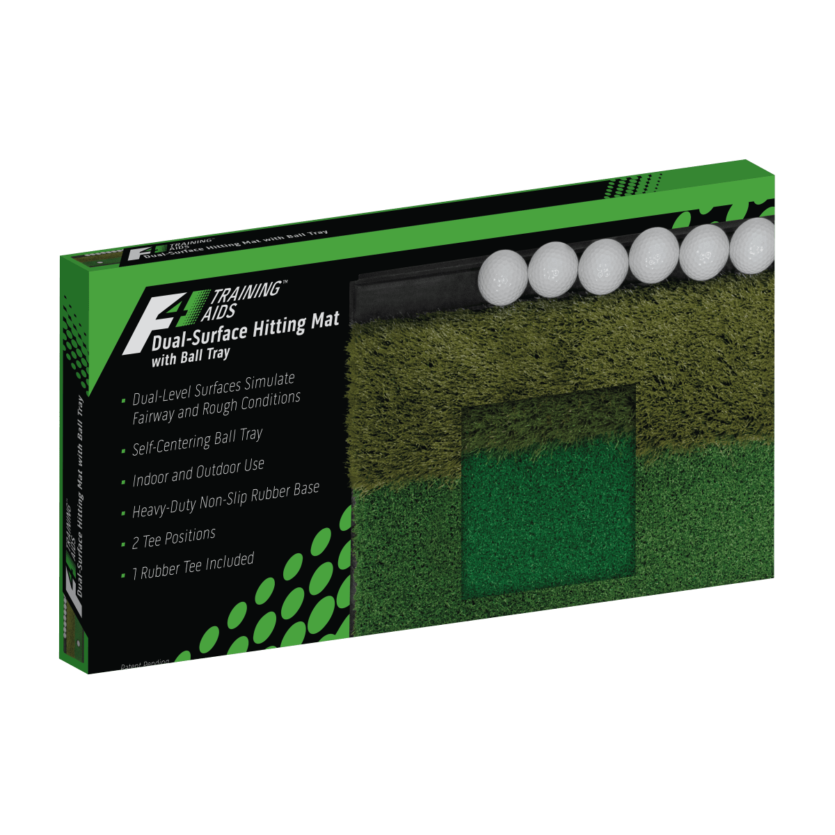 ProActive Sports F4 Dual Surface Hitting Mat with Ball Tray
