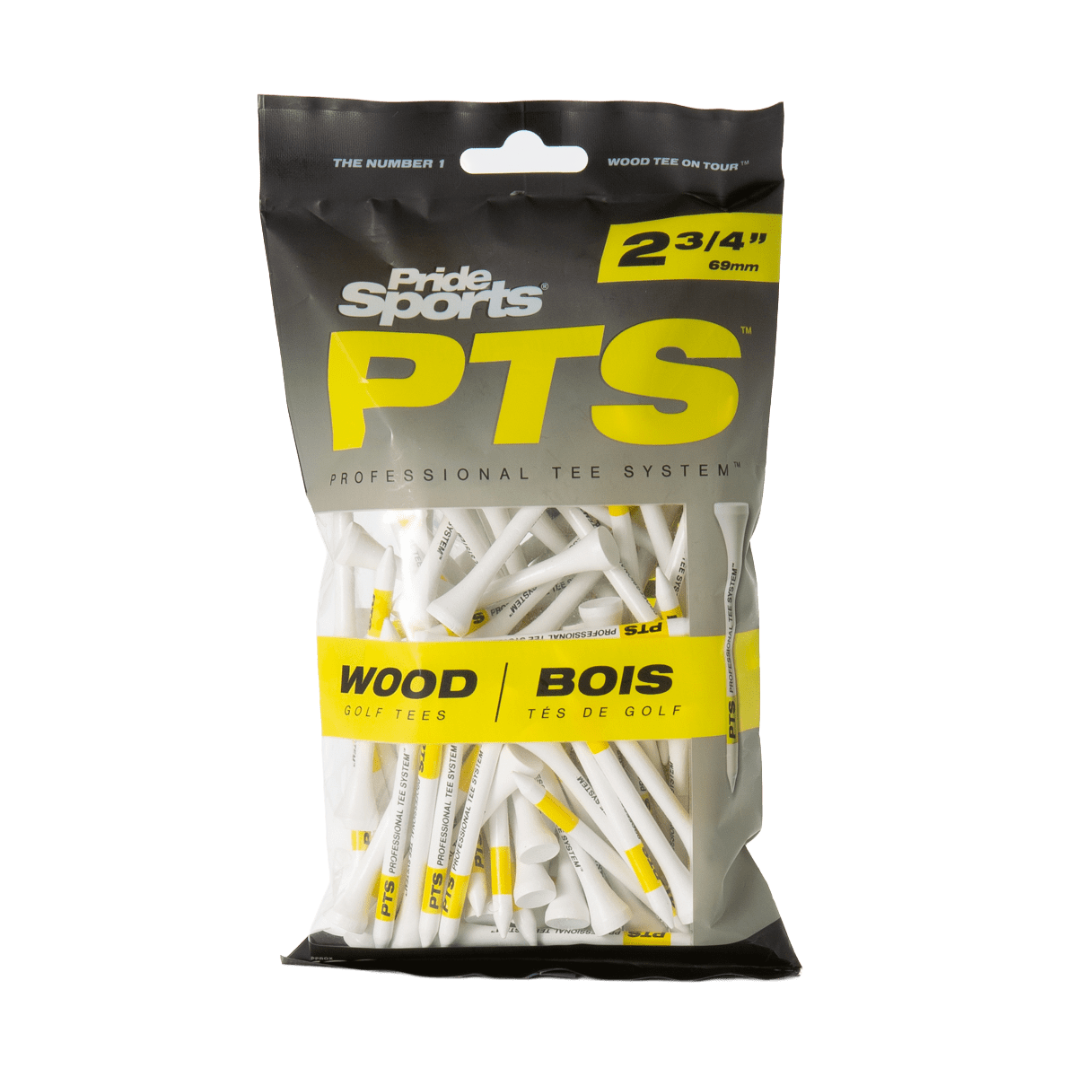 Pride PTS ProLength Tee - 2 3/4" - 100 Pack - White