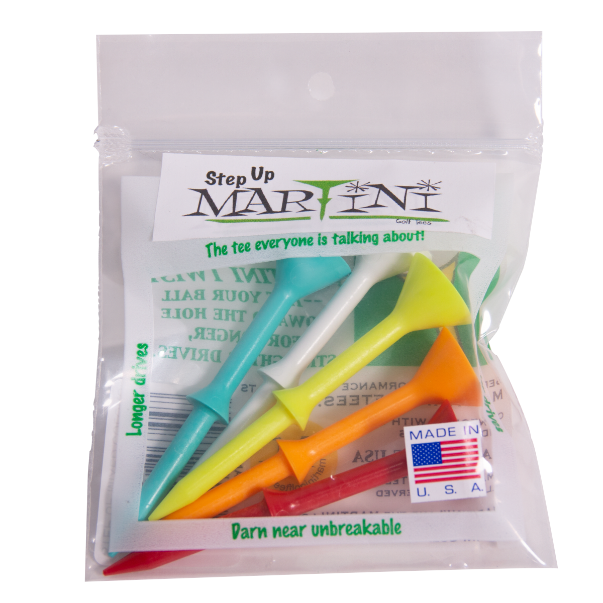 Martini Tee Step-Up - 3 1/4" - 5 Pack