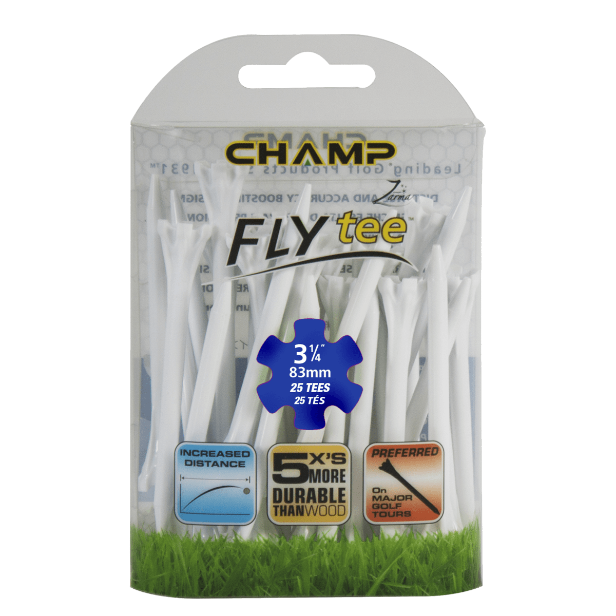 Champ Zarma FLYtee - 3 1/4" - 25 Pack