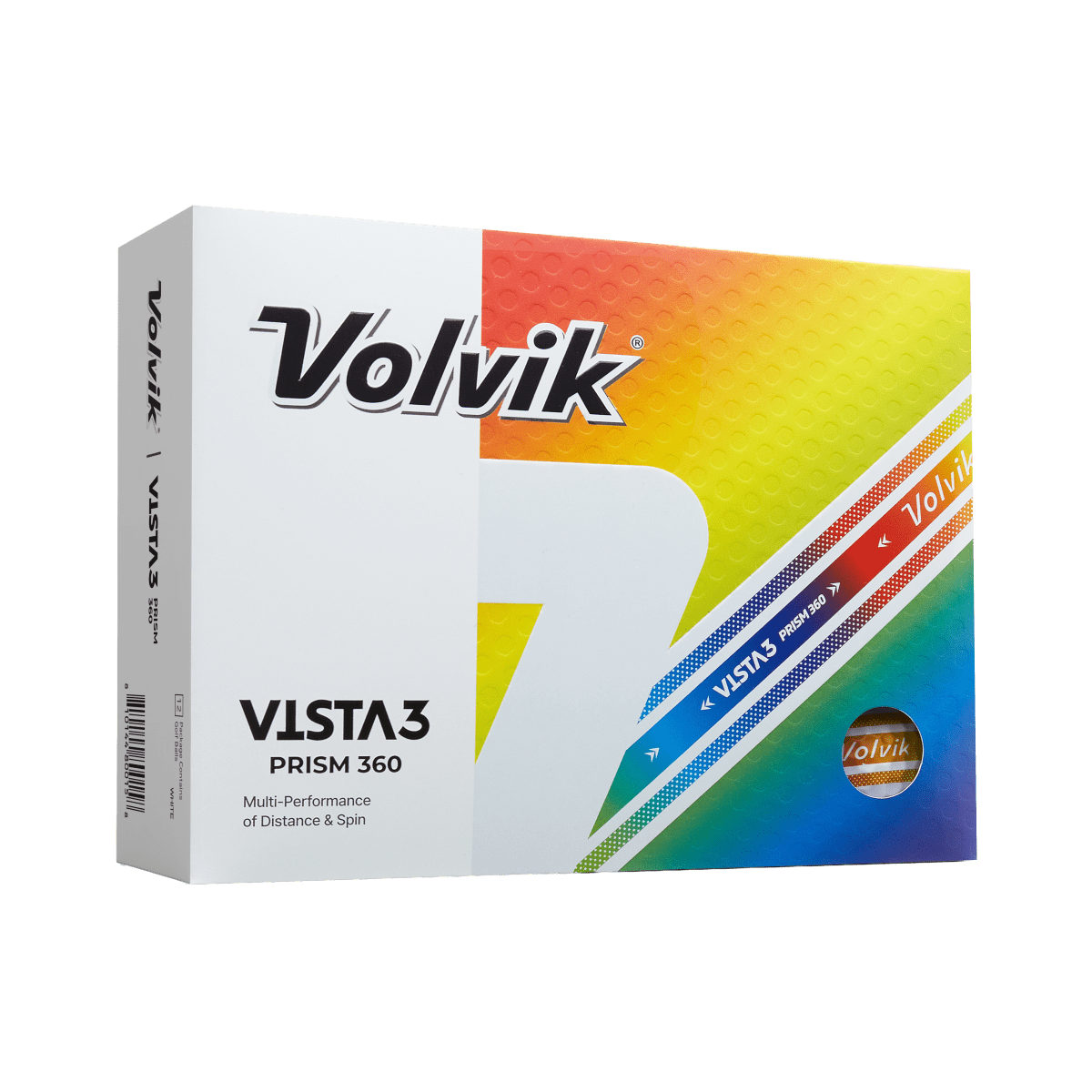 Volvik Vista 3 360 - 1 Dozen Golf Balls - White