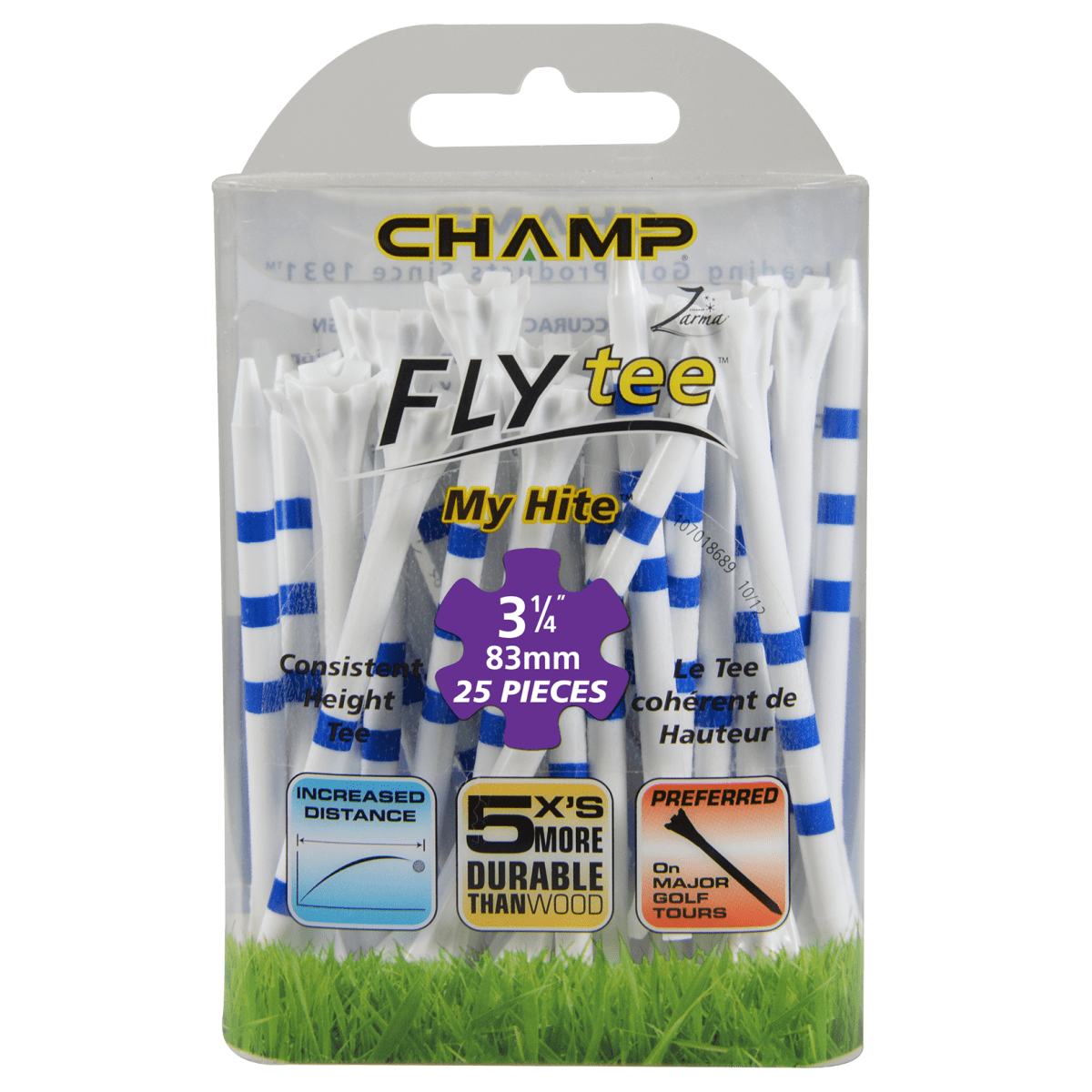 Champ Zarma FLYtee MyHite - 3 1/4" - 25 Pack
