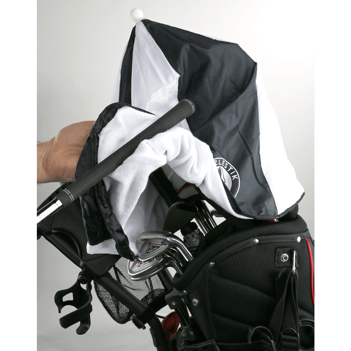 Drizzle Stik Drape - Black/White