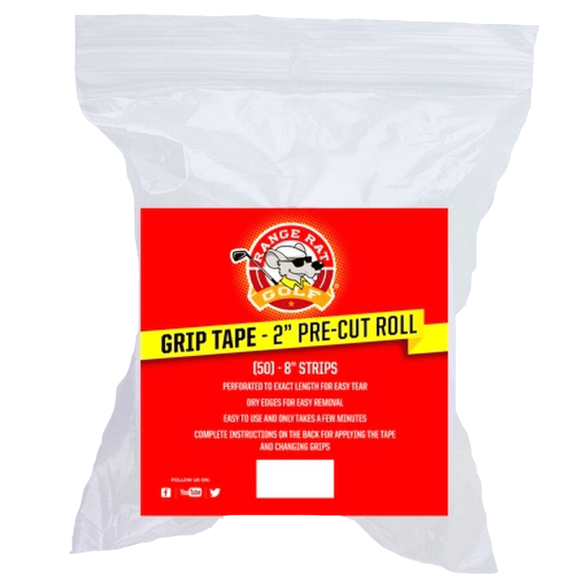 Range Rat Grip Tape - 2" Pre-Cut Roll