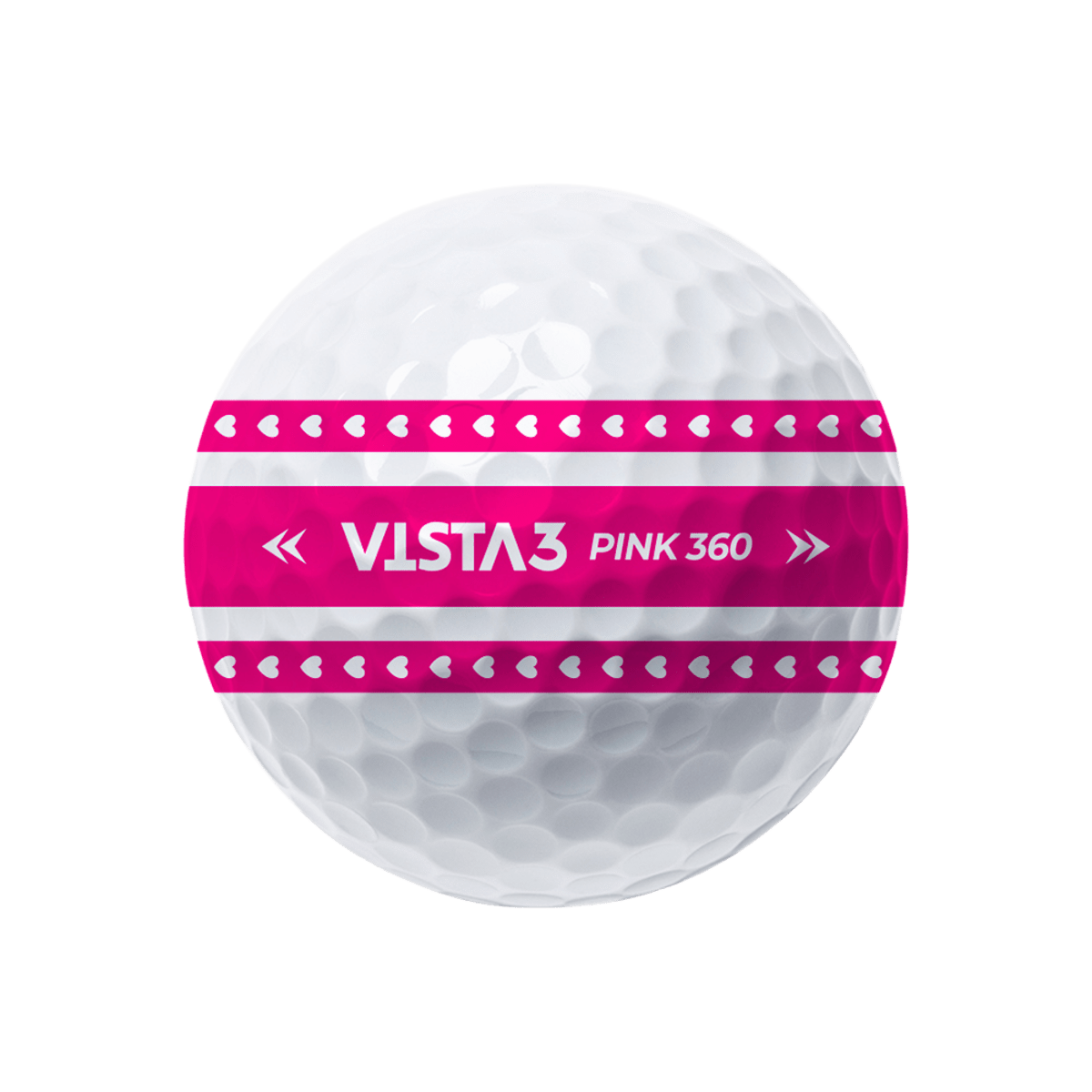Volvik BCRF - Vista 360 Pink - 1 Dozen Golf Balls