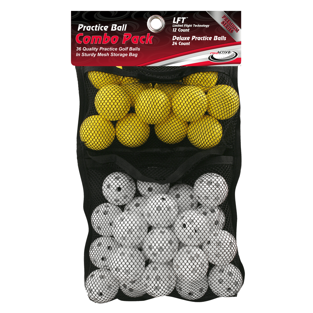 ProActive Sports Practice Ball Combo Pack - 36 Pack
