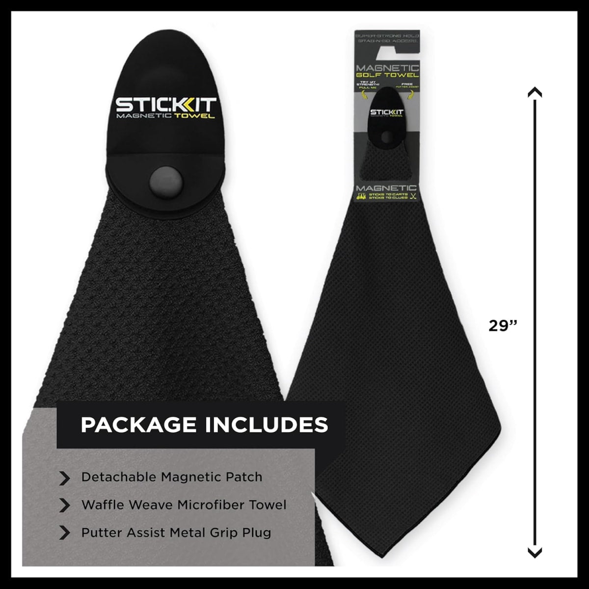 STICKIT Magnetic Golf Towel