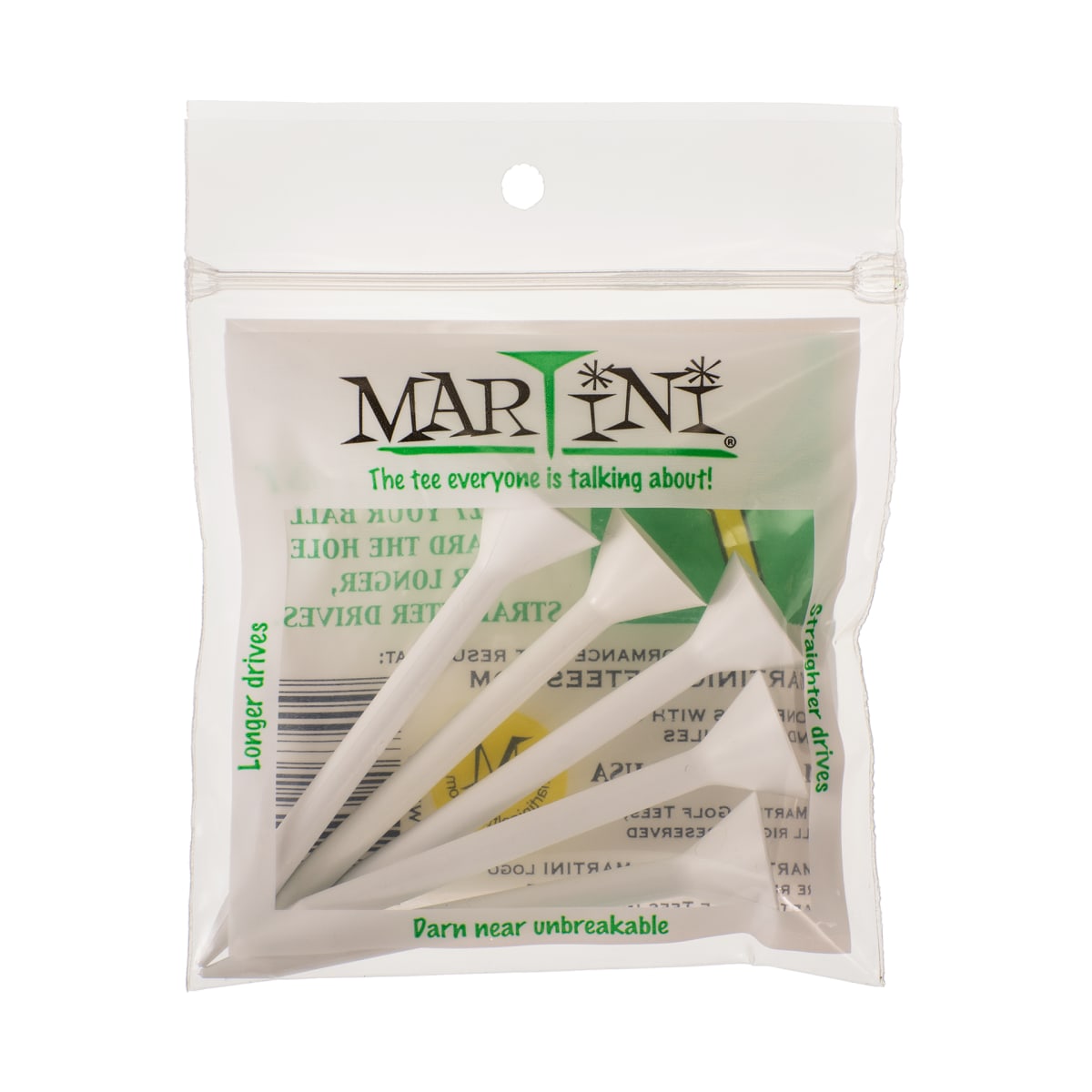 Martini Tee - 3 1/4" - 5 Pack