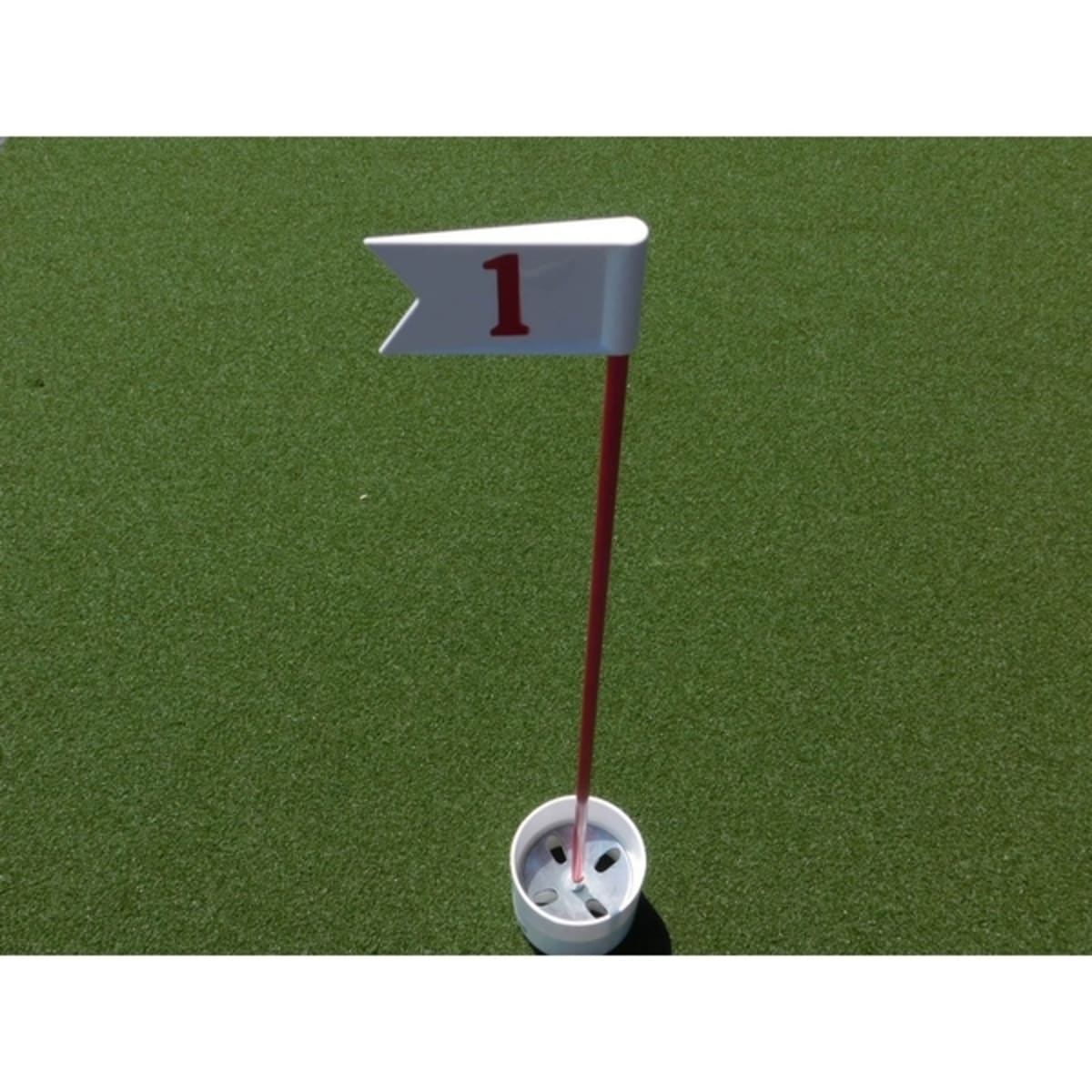 Numbered Practice Green Pennant - Red/White