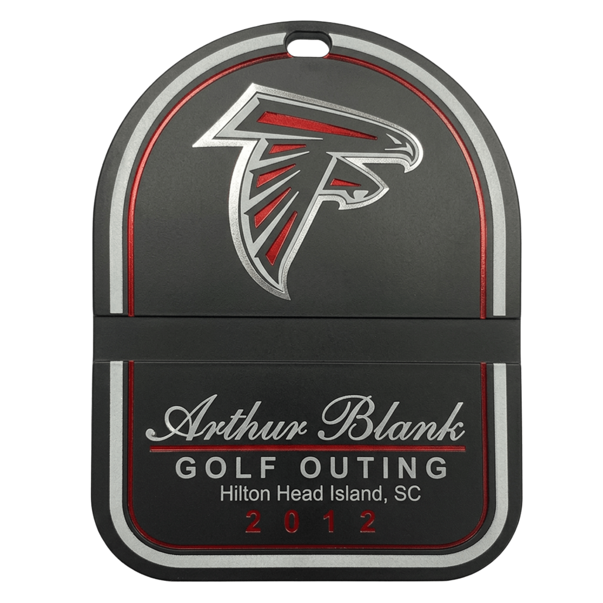 Custom Plastic Bag Tag - 3 3/4" x 5" Rounded Top